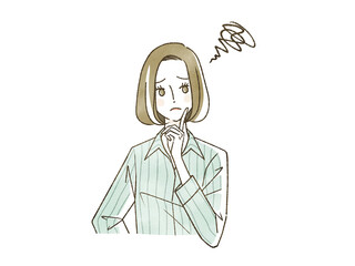 なぜ女性イラスト